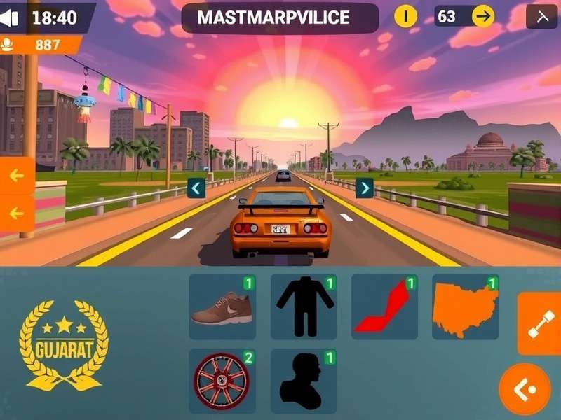 Gujarat Glory Glide vehicle customization interface